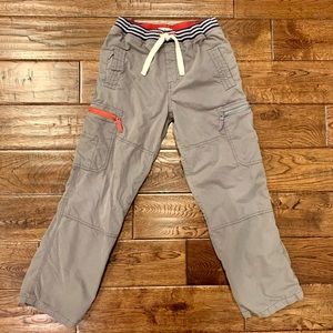 Boys Mini Boden Size 11 Cozy Lined Cargo Pant